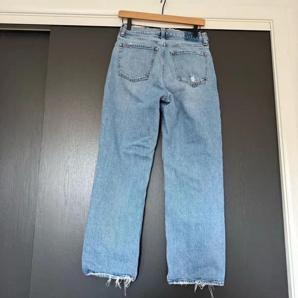 Abercrombie 90s Baggy Low Rise Curve Love sz 27/4 SHORT - Picture 3 of 3